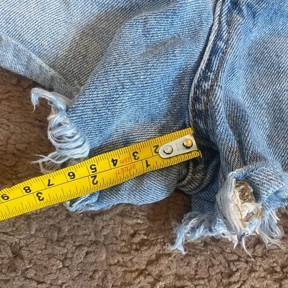 2 FOR $20 Gap Denim Cut-Off Cheeky Short High Rise Button Fly 100% Cotton 29 8 - Picture 10 of 10